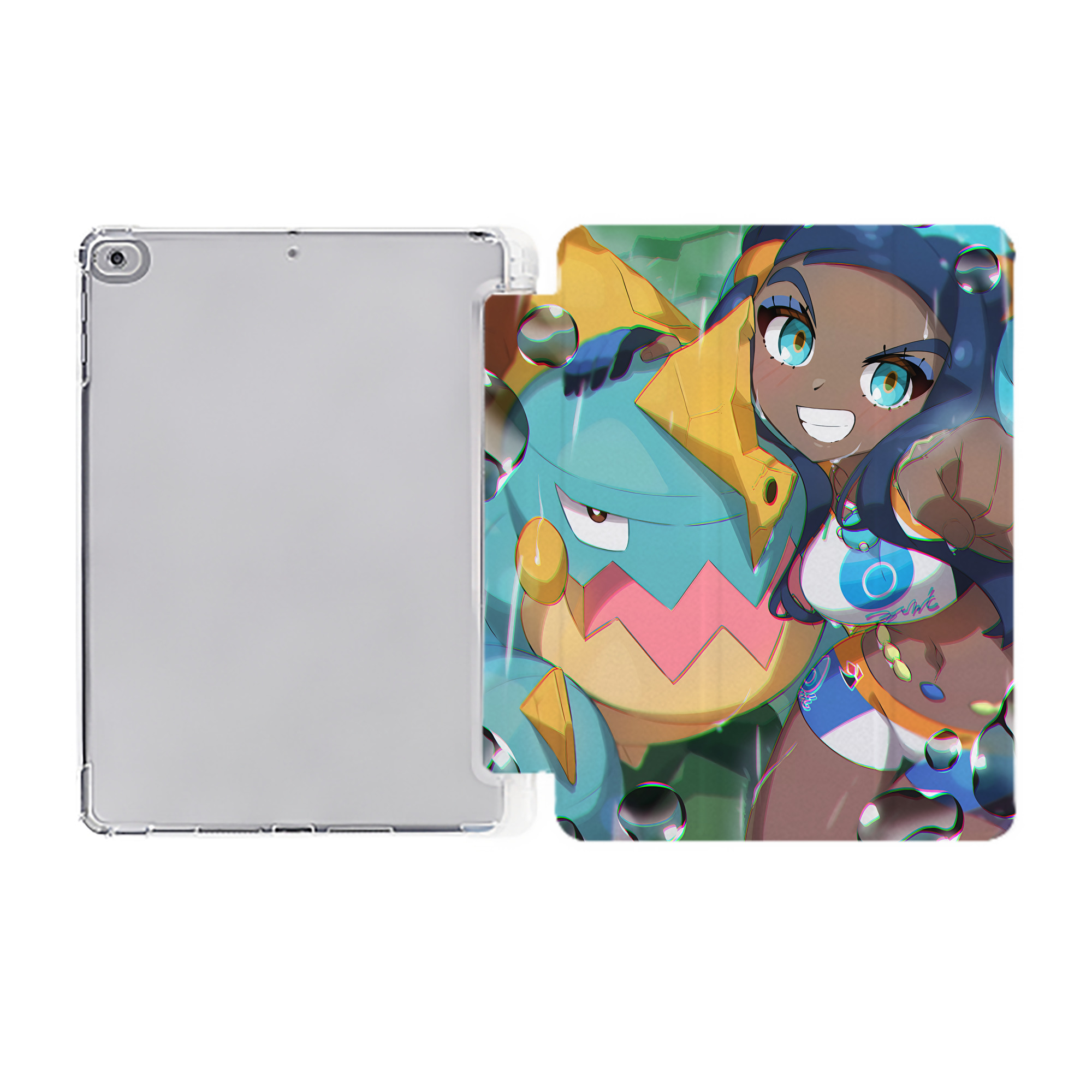（画像用） ポケットモンスター Pokémon IPad ケース ペン収納付き 三つ折りスタンド PUレザー×シリコン 対応機種9.5/10.5/10.9インチ